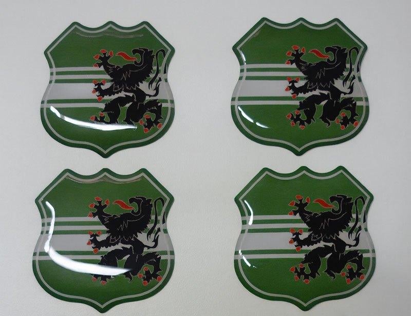 3D Oost Vlaanderen gel vlag stickers UV-bestendig, Verzamelen, Verzenden, Nieuw, Overige typen