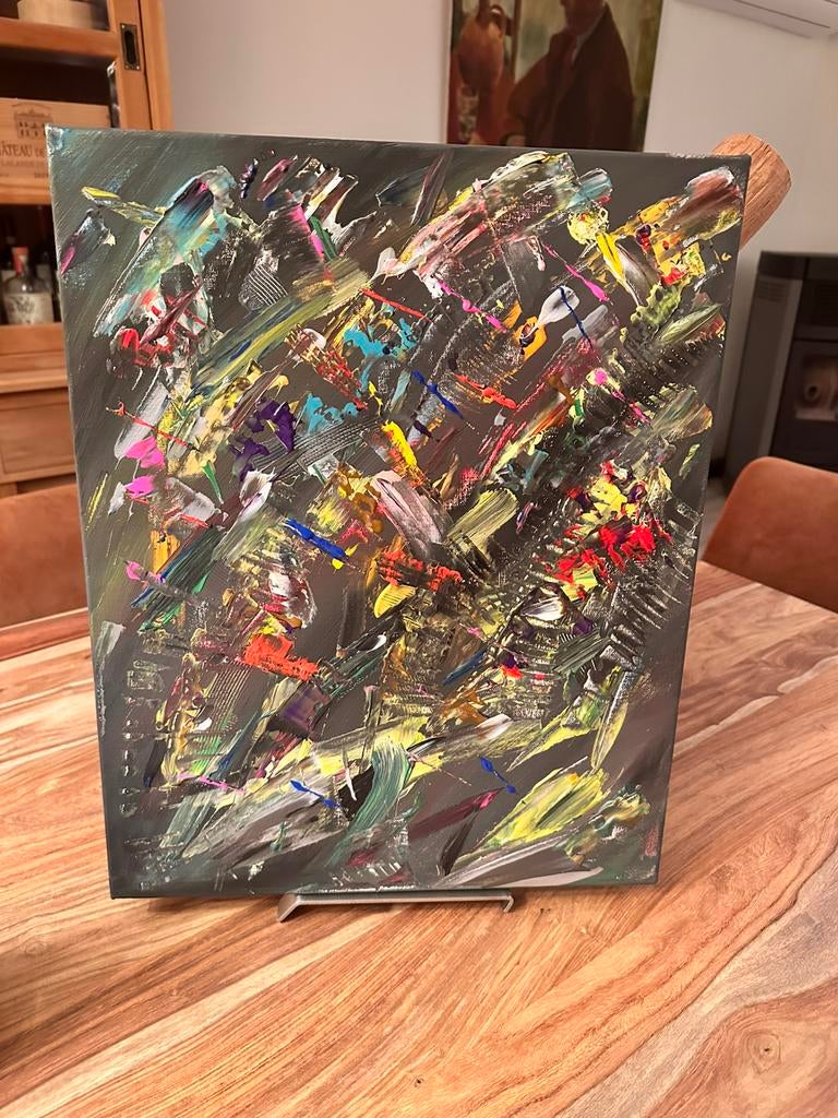 Tableau abstrait moderne – 40  50 cm – 90 €, Enlèvement ou Envoi