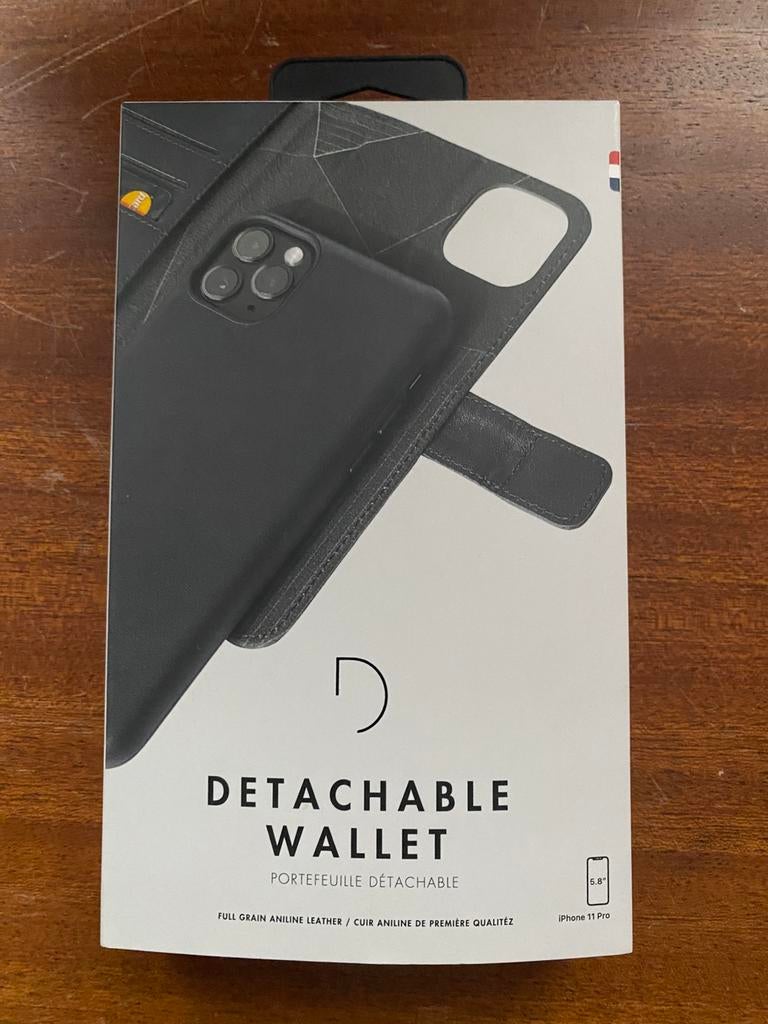 Decoded Detachable Wallet Leer 2-in-1 iPhone 11 Pro Zwart, Telecommunicatie, Mobiele telefoons | Hoesjes en Screenprotectors | Apple iPhone