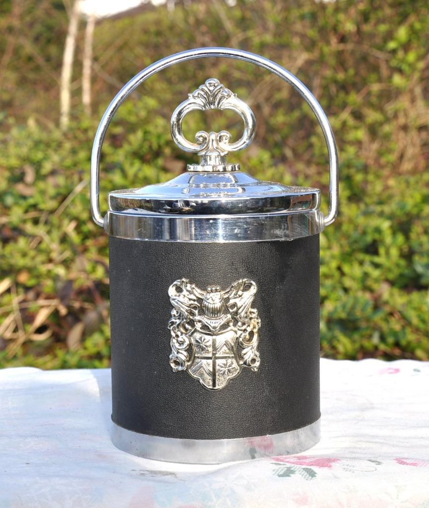 seau a glacon avec couvercle vintage decor blason, Enlèvement ou Envoi