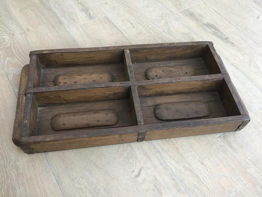 Moule à briques en chêne ancien., Enlèvement ou Envoi