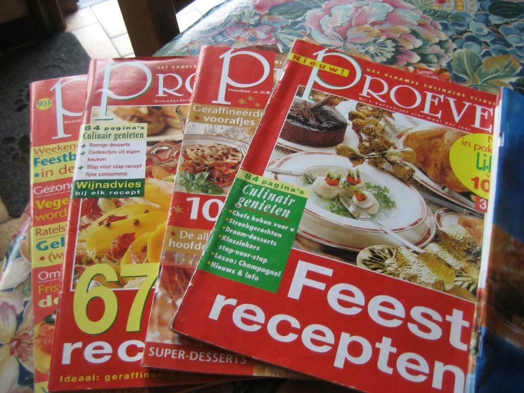 Kooktijdschriften PROEVEN   enkele anderen er gratis bij, Boeken, Ophalen of Verzenden, Gelezen
