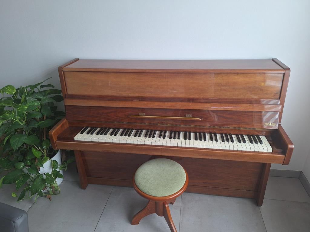 Piano droit, Muziek en Instrumenten, Piano's, Ophalen, Gebruikt, Bruin, Overige typen