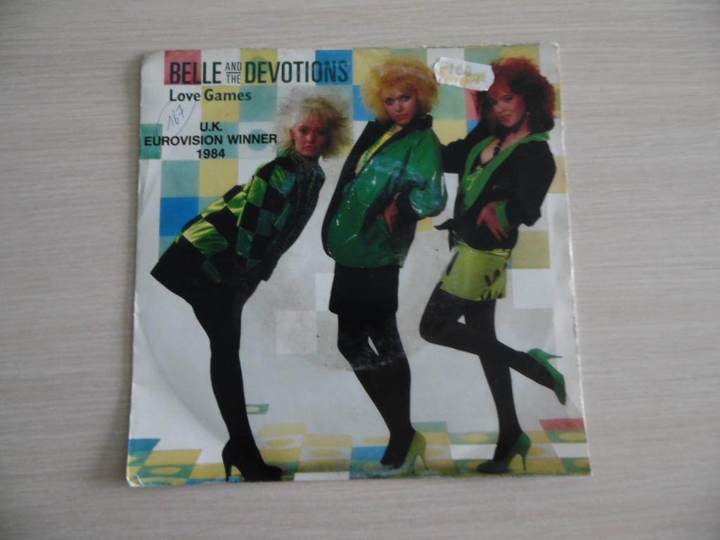 LOVE  GAMES  BELLE AND THE DEVOTIONS  EUROVISION  1984, CD & DVD, Vinyles | Autres Vinyles, Enlèvement ou Envoi, Comme neuf, Autres formats