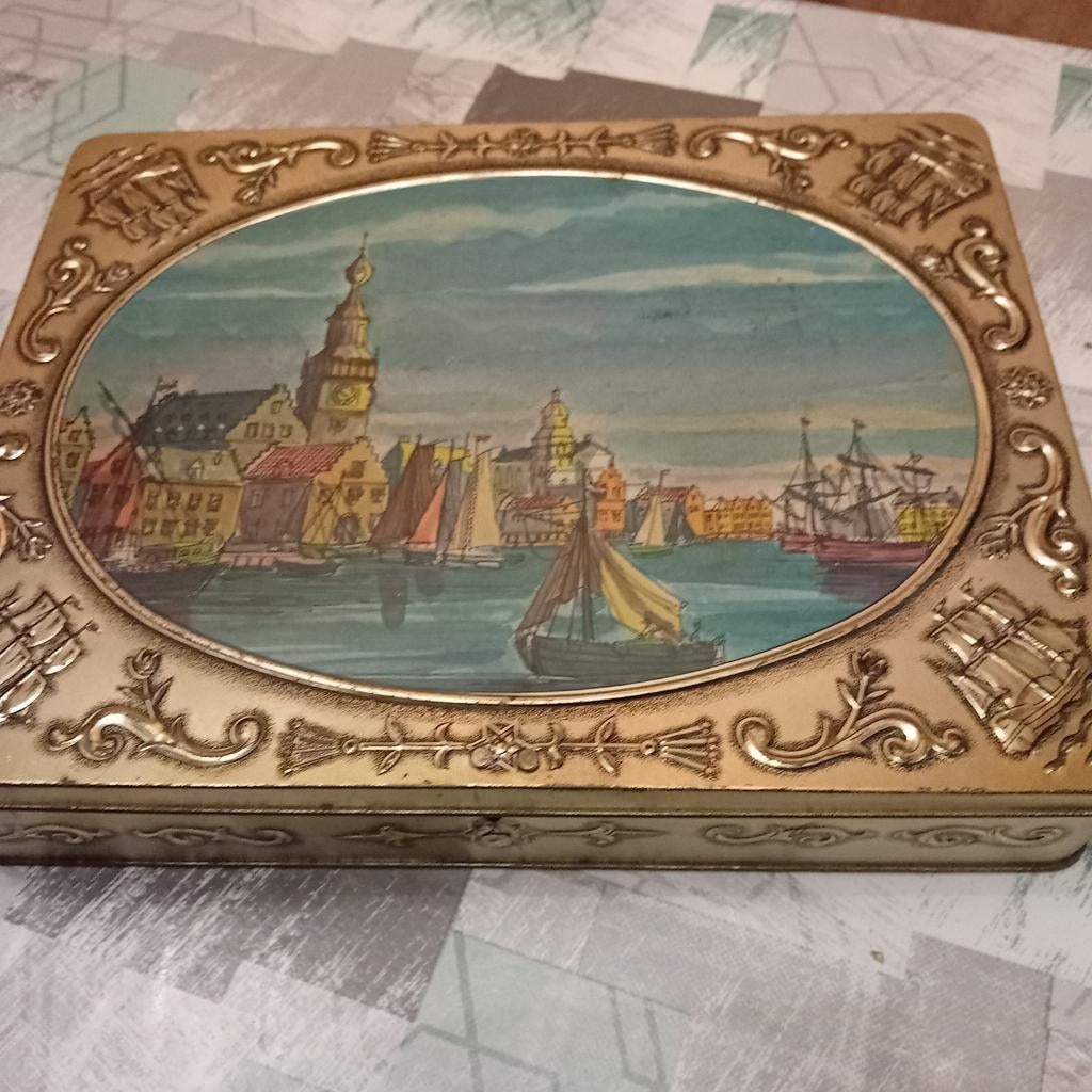 Blikken koekendoos verkade, Verzamelen, Ophalen of Verzenden, Zo goed als nieuw, Verkade