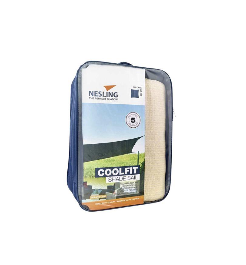 Nesling schaduwdoek 3,6x3wit, Tuin en Terras, Ophalen, Zo goed als nieuw
