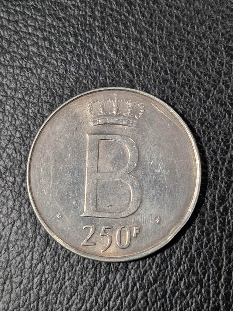 Belgique 250 francs franc 1976 argent, Enlèvement ou Envoi, Monnaie en vrac, Argent, Argent