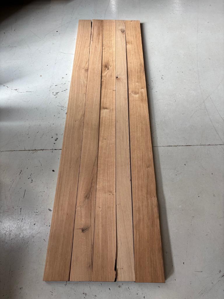 Geschaafd & gedroogd rustiek frans eikenhout 20 & 40 mm!, Ophalen of Verzenden, Nieuw, Eiken, Plank