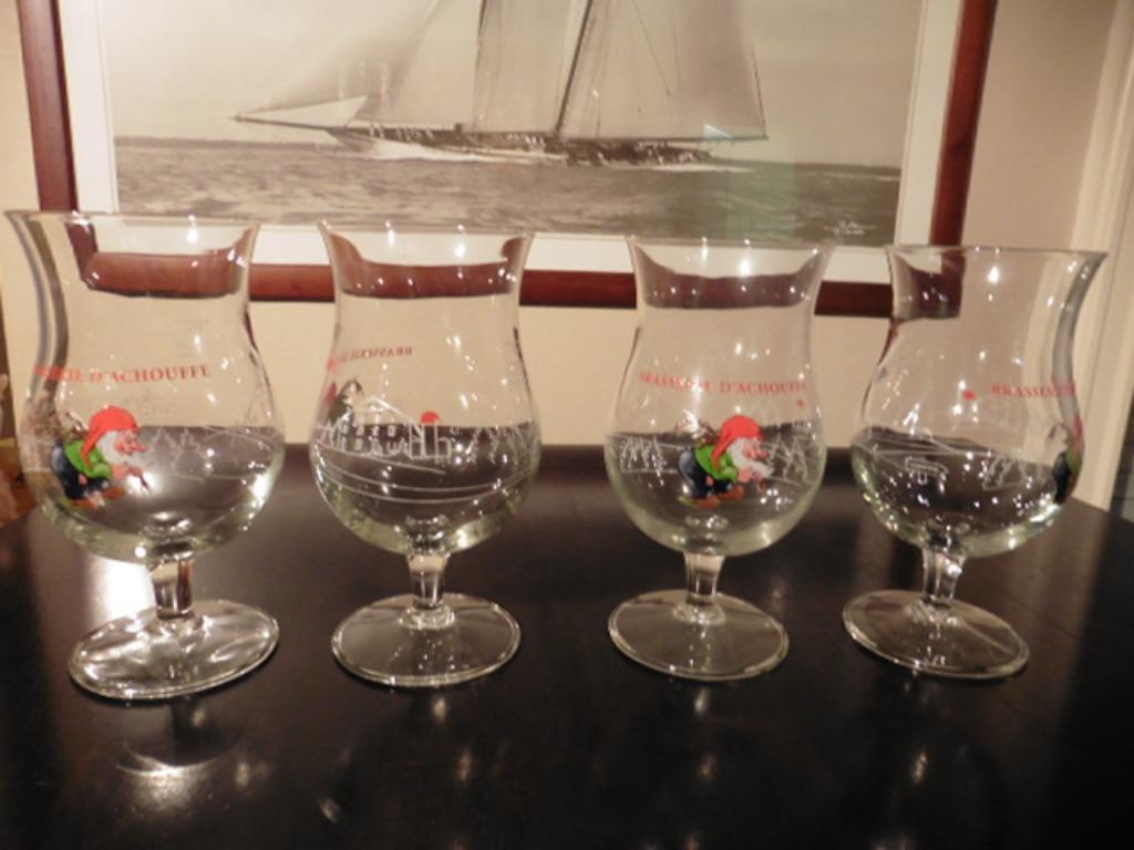 La chouffe bierglas, Ophalen of Verzenden, Zo goed als nieuw, Bierglas