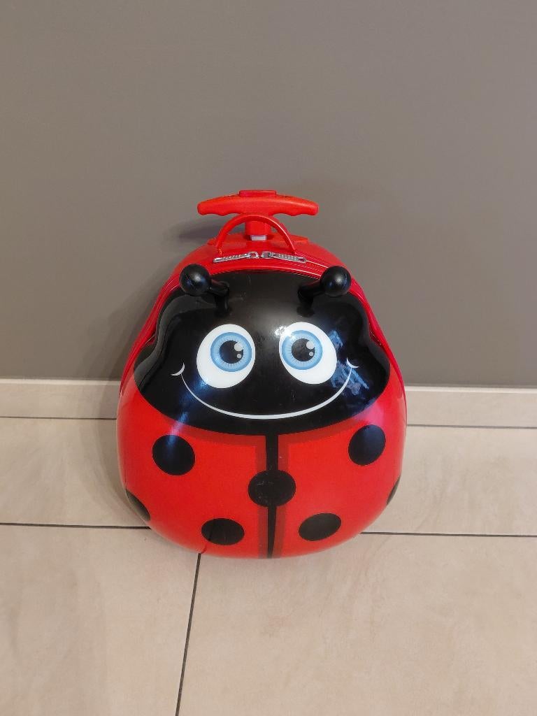 Kindertrolly "lieveheersbeestje", Ophalen, Zo goed als nieuw, Zacht kunststof, Wieltjes