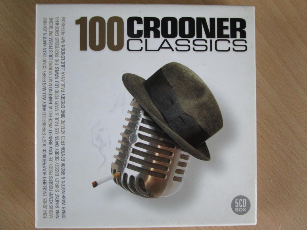 100 CROONER CLASSICS - 5 VERZAMEL CD BOX, Cd's en Dvd's, Ophalen of Verzenden, Zo goed als nieuw, Pop, Boxset