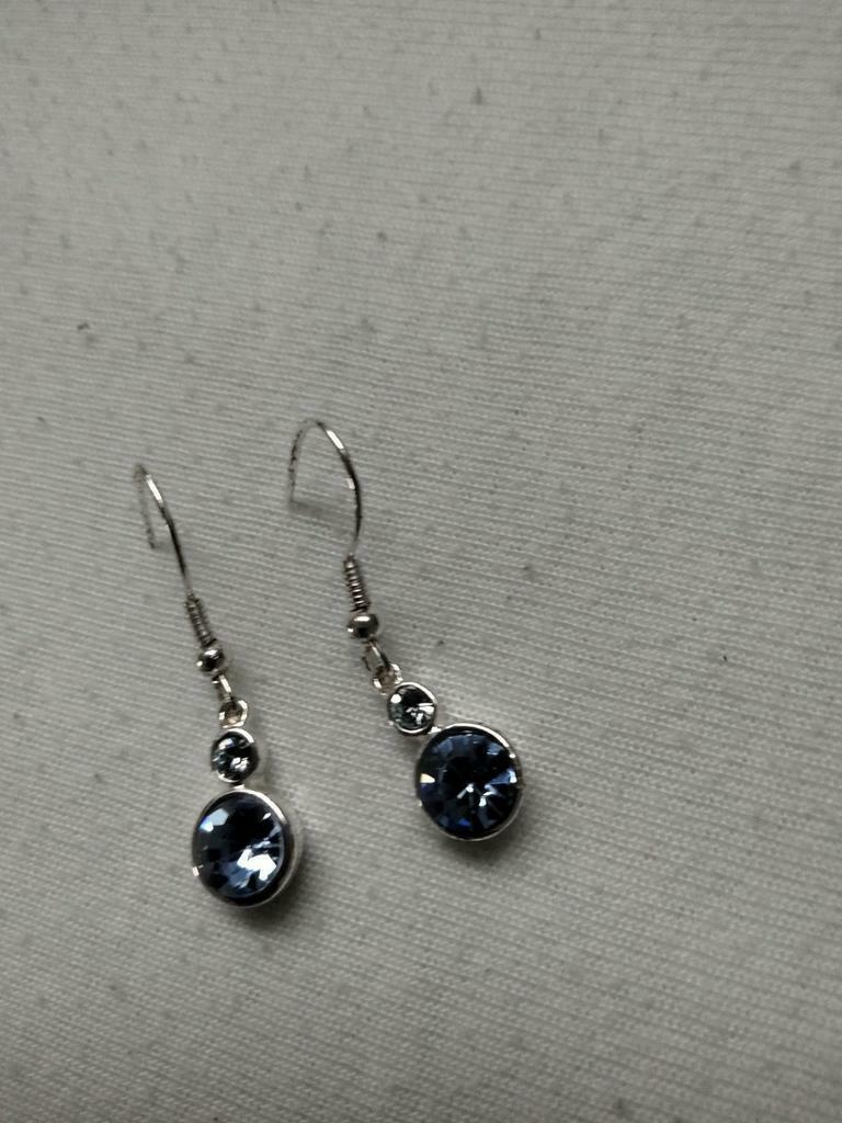 Mooie oorbellen, Bijoux, Sacs & Beauté, Boucles d'oreilles, Neuf, Enlèvement ou Envoi, Autres matériaux, Bleu