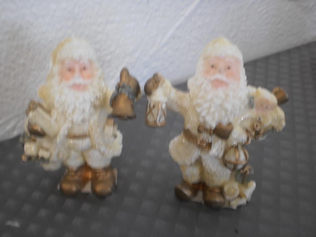 Kerst decoratie  beeldjes  ecru/goud, Enlèvement ou Envoi, Comme neuf