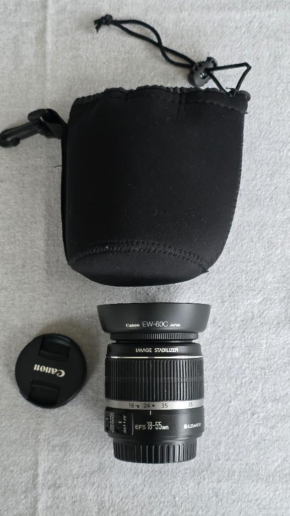 Canon efs 18-55 IS, Enlèvement ou Envoi, Comme neuf, Lentille standard, Zoom