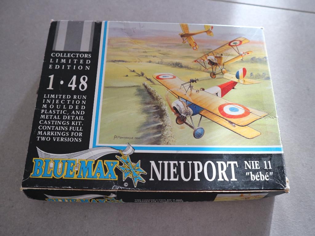 Blue Max: Nieuport NIE 11, Ophalen of Verzenden, Zo goed als nieuw, 1:72 tot 1:144, Vliegtuig