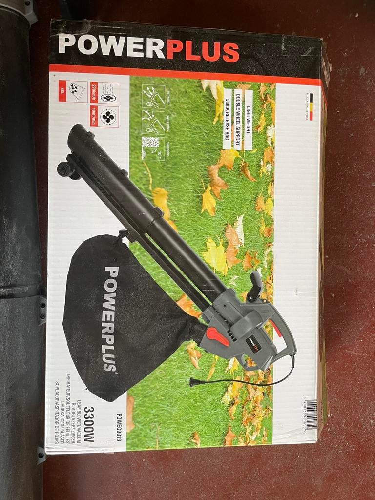 Bladblazer en -zuiger 45 L 3300w, Tuin en Terras, Ophalen, Zo goed als nieuw