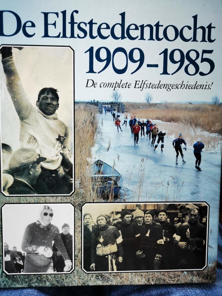 Elfstedentocht van 1904-1985 boek vol info, Wintersport, Diverse auteurs, Ophalen of Verzenden, Zo goed als nieuw