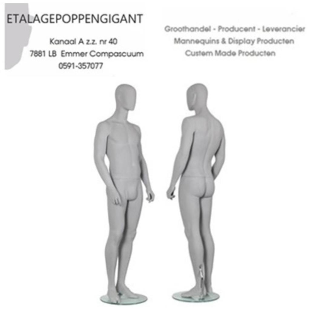 Nieuw Mannequins I Nieuwe Collectie I Semi Abstract I NOOS, Neuf, Gris, Enlèvement ou Envoi, ETALAGEPOPPENGIGANT.NL
