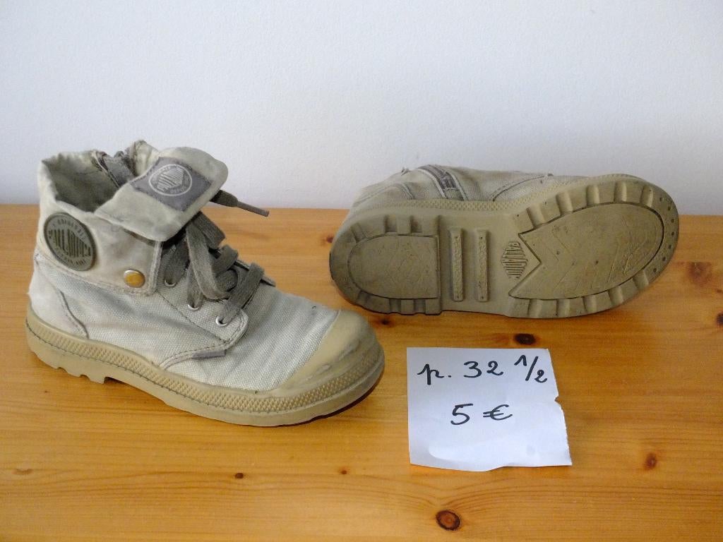 3 paires de chaussures Palladium enfants pointure 32 32,5 33, Gebruikt, Jongen of Meisje, Schoenen, Ophalen of Verzenden