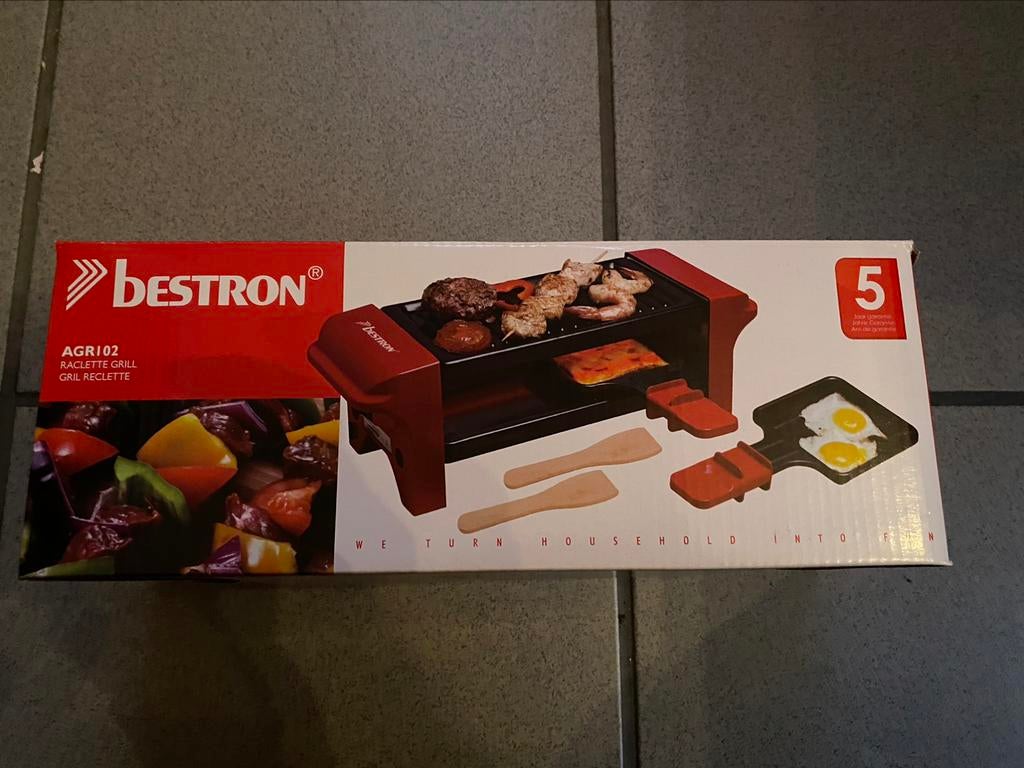 Raclette grill bestron, Enlèvement ou Envoi, Neuf