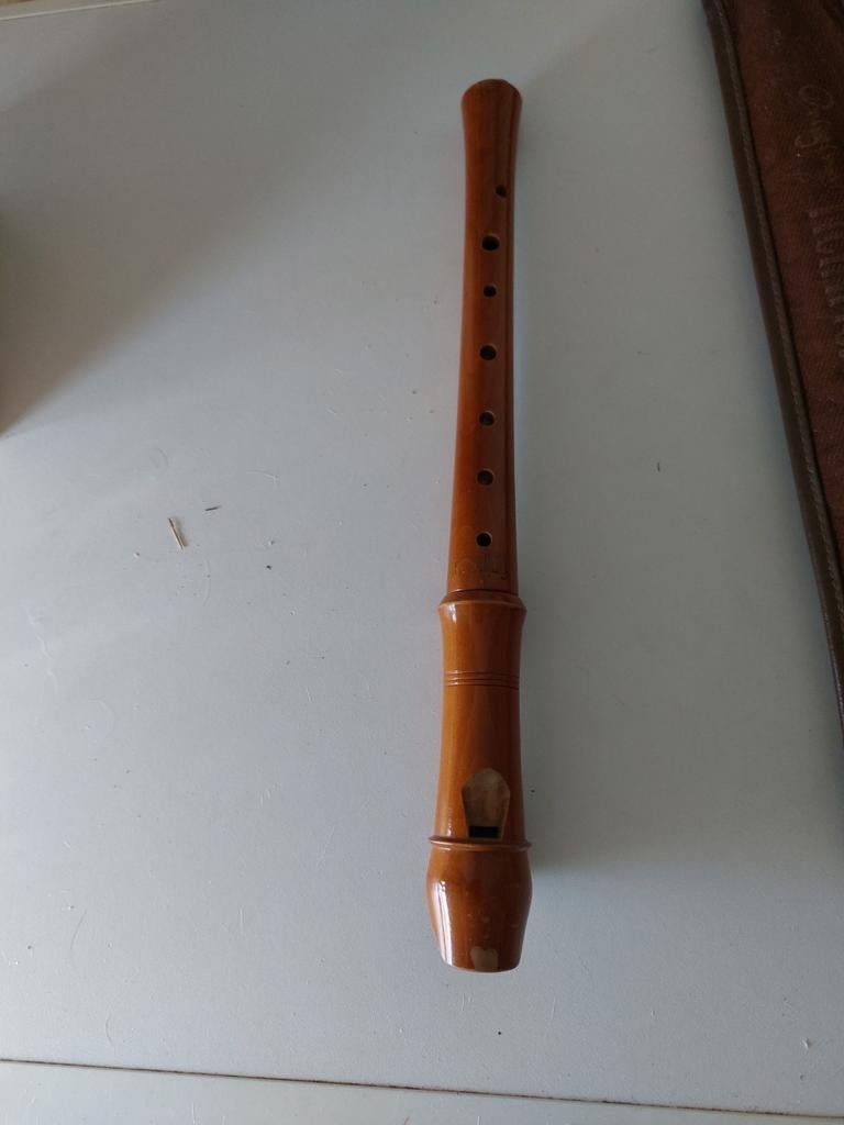 À VENDRE  FLÛTE À BEC  BRUN  HEIMICH  .. OCCASION, Enlèvement, Utilisé