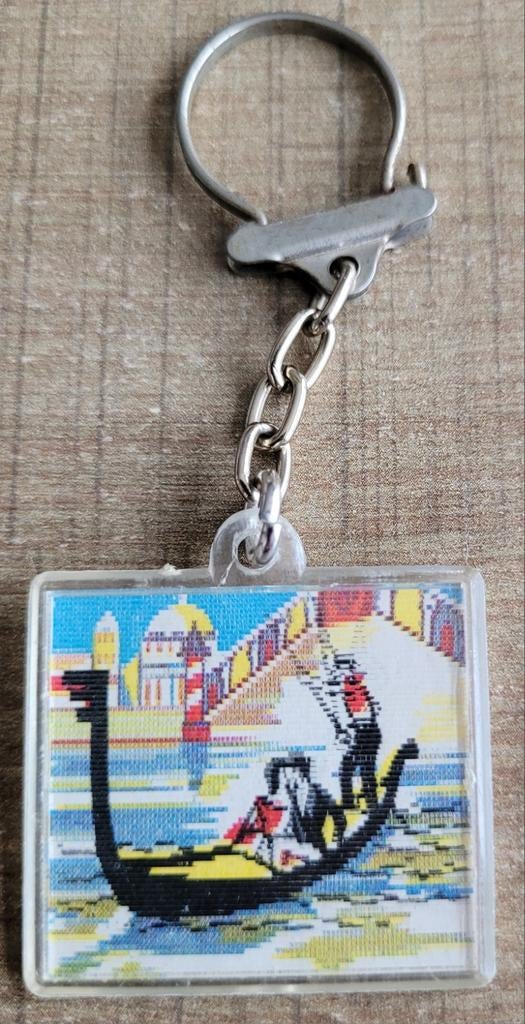 Oude sleutelhanger: gondelvaart (bewegende afbeelding), Ophalen of Verzenden, Gebruikt, Overige typen