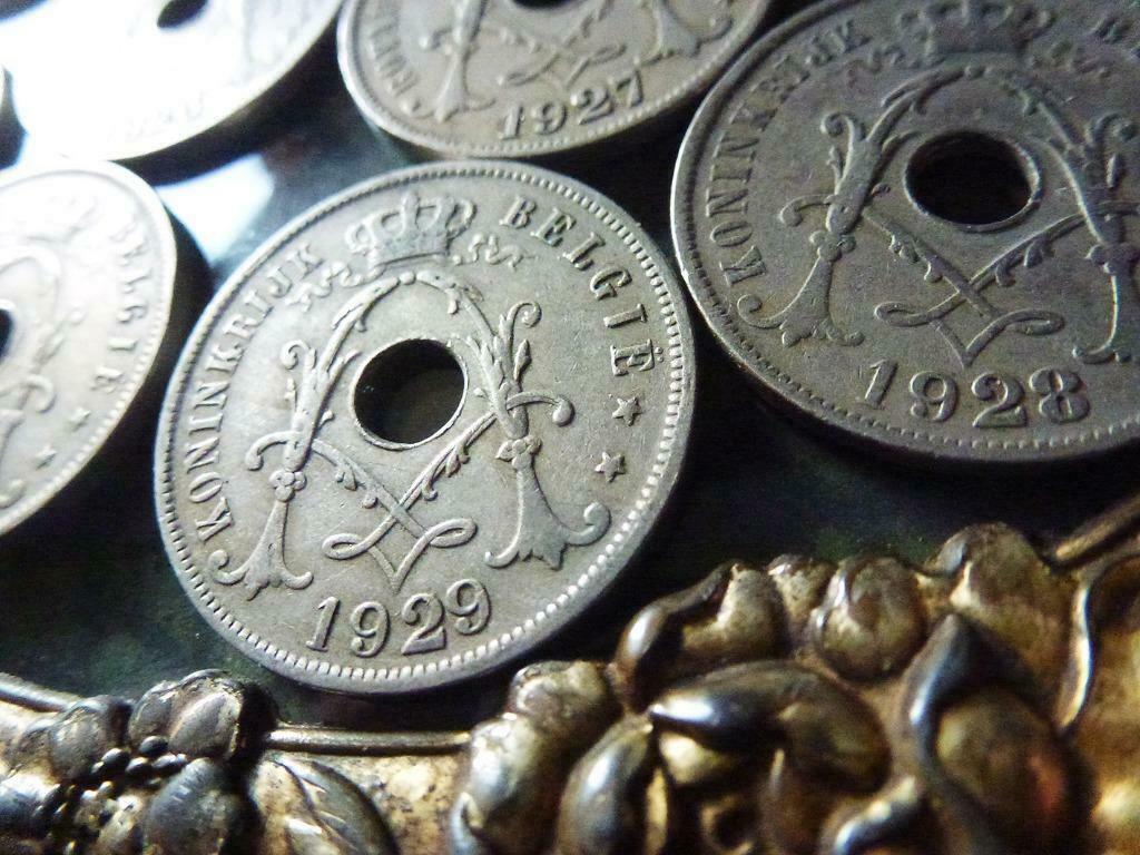 Albert Ier - Pièces 25 centimes - type Michaux, Envoi, Monnaie