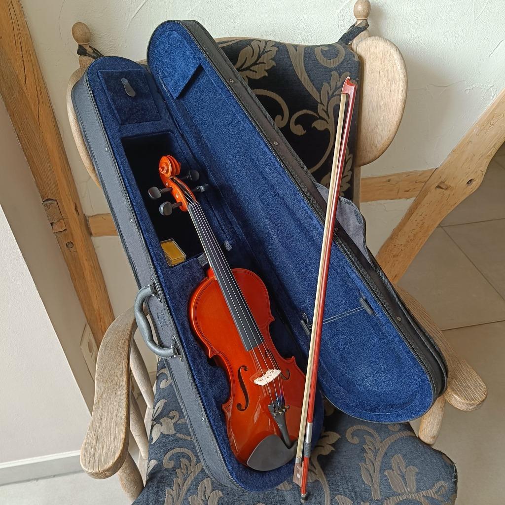 Splinternieuwe viool met koffer en strijkstok 4/4 3/4 1/2, Muziek en Instrumenten, Strijkinstrumenten | Violen en Altviolen, Ophalen of Verzenden
