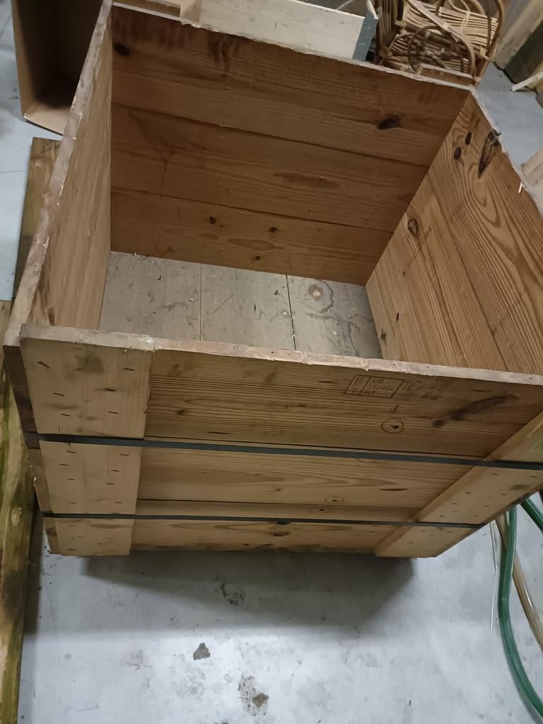 Houten bak kist 90cm 69 cm, Huis en Inrichting, Woonaccessoires | Kisten, Ophalen
