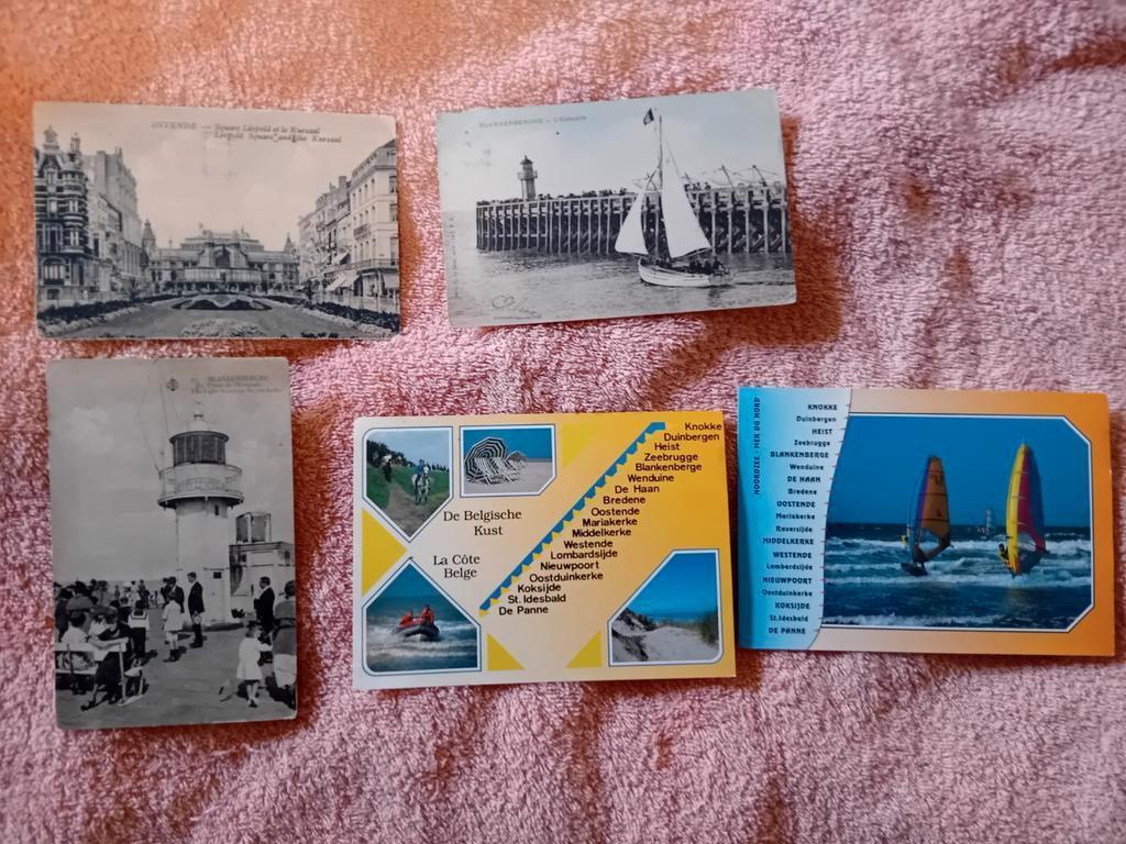 Lots de 5 Cartes postale Belgique n3, Collections, Enlèvement ou Envoi, 1920 à 1940, Affranchie, Brabant Flamand