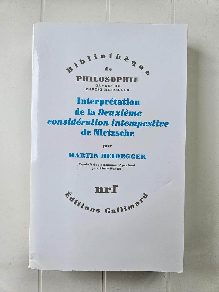 Interpretatie van de tweede vroegtijdige behandeling van, Boeken, Filosofie, Ophalen of Verzenden, Gelezen, Martin Heidegger