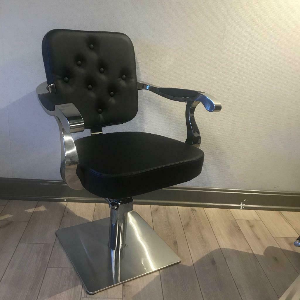 zwarte knipstoel kappersstoel kapper kapster thuiskapper, Ophalen of Verzenden, Nieuw