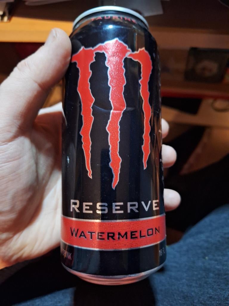 Monster energy reserve watermelon Leeg, Verzamelen, Blikken, Ophalen of Verzenden
