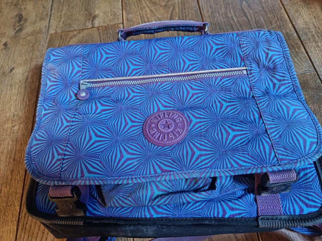 Cartable Kipling, Enlèvement ou Envoi, 30 à 40 cm, Utilisé, Bleu
