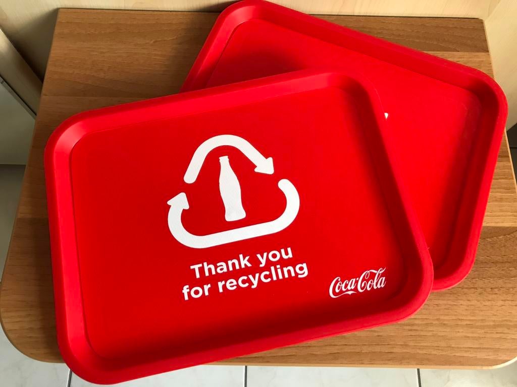 Lot de 2 plateaux à Coca Cola, Enlèvement ou Envoi, Comme neuf