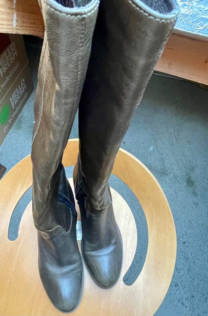 Lederen knie laarzen - Strategia, Ophalen of Verzenden, Zo goed als nieuw