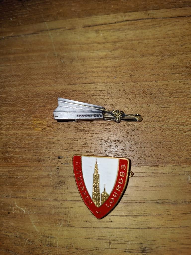 Twee speldjes, Verzamelen, Speldjes, Pins en Buttons, Ophalen of Verzenden, Stad of Land, Speldje of Pin