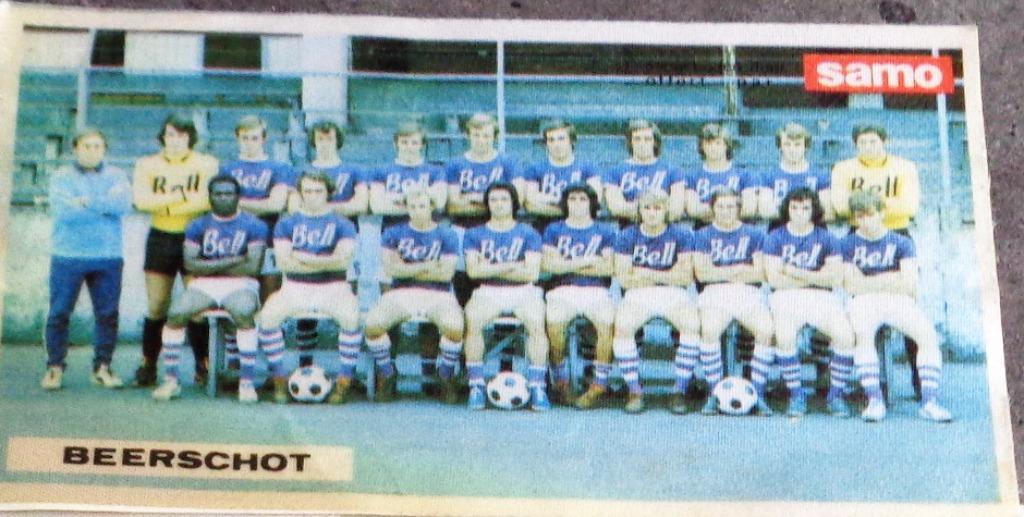 AUTOCOLLANT DE L'ÉQUIPE DE FOOTBALL BEERSCHOT SAMO CHIPS, ra, Envoi, Autocollant