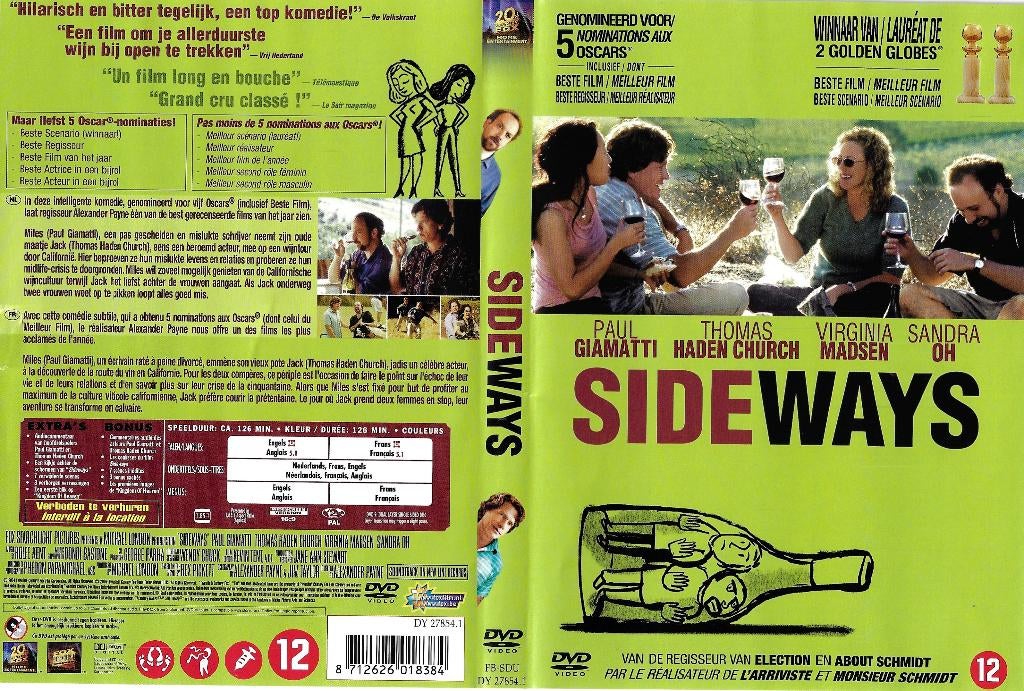 De dvd Sideways van Paul D. Robinson, Alle leeftijden, Ophalen of Verzenden, Nieuw in verpakking, Romantische komedie