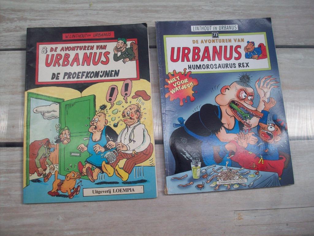 2 strip boeken urbanus, Meerdere stripboeken, Ophalen of Verzenden, Gelezen, Urbanus; Willy Linthout