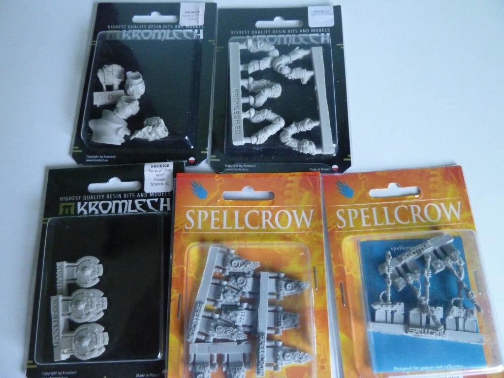Warhammer 40K: Space wolves " Lot Bitz Résine " 5 Btes, Enlèvement, Neuf, Warhammer 40000, Figurine(s)