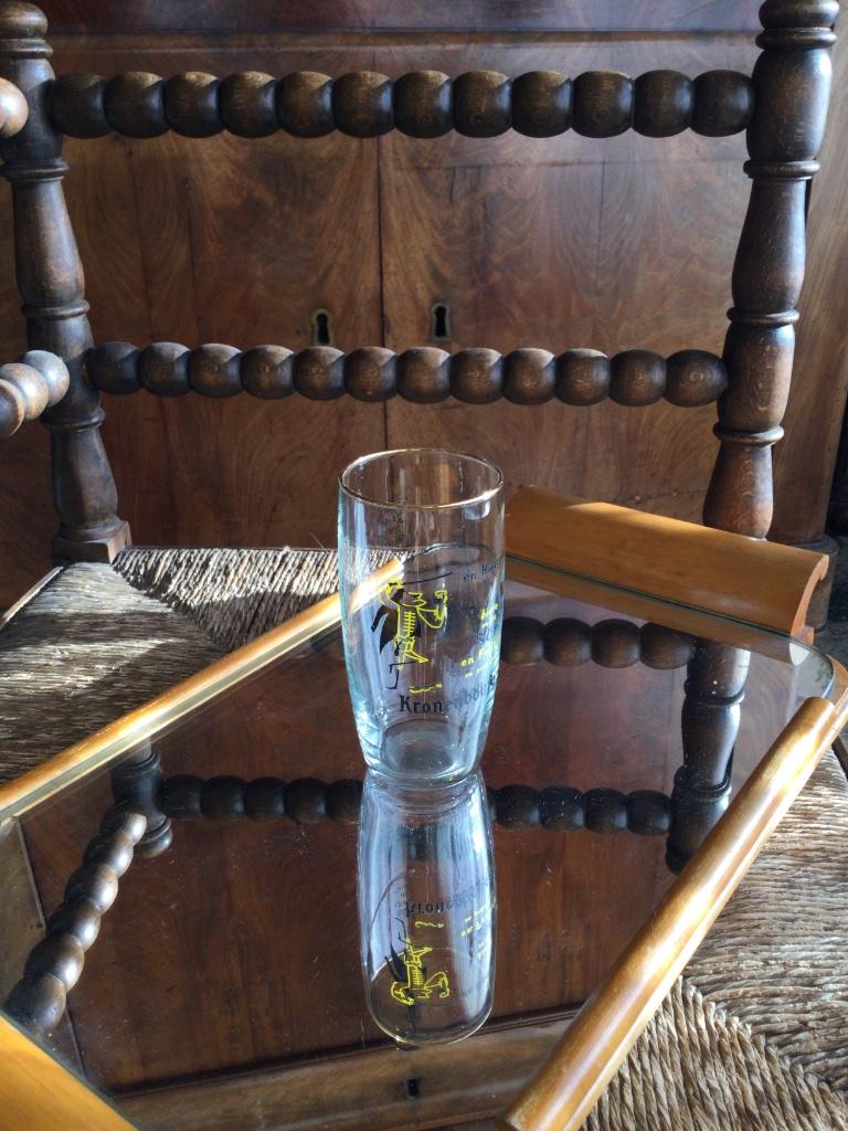 Verres à bière Kronenbourg série des nations, Ophalen of Verzenden, Nieuw, Bierglas
