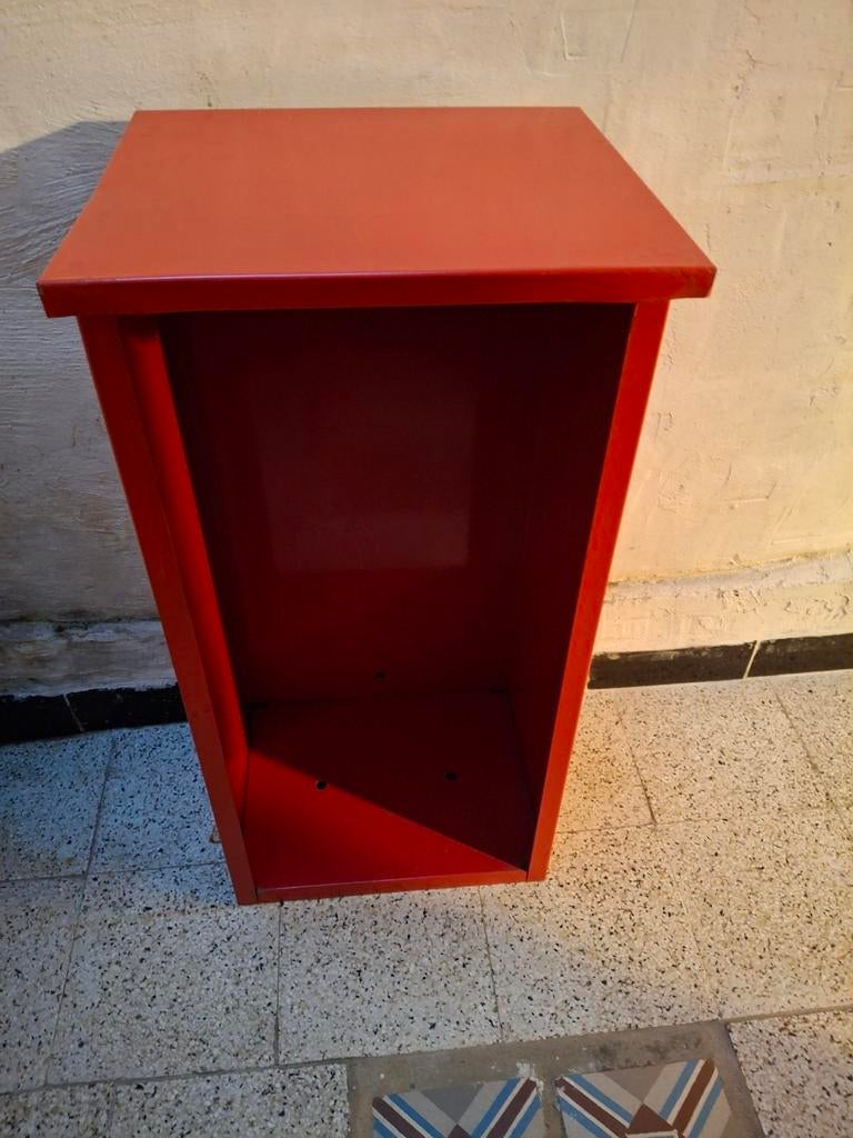 Armoire étagère en métal rouge, Enlèvement, Utilisé