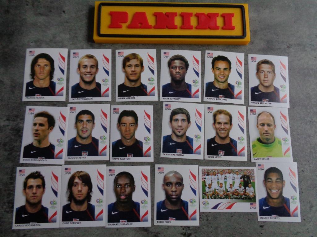 PANINI AUTOCOLLANTS DE FOOTBALL COUPE DU MONDE 2006 18x USA, Envoi, Autocollant