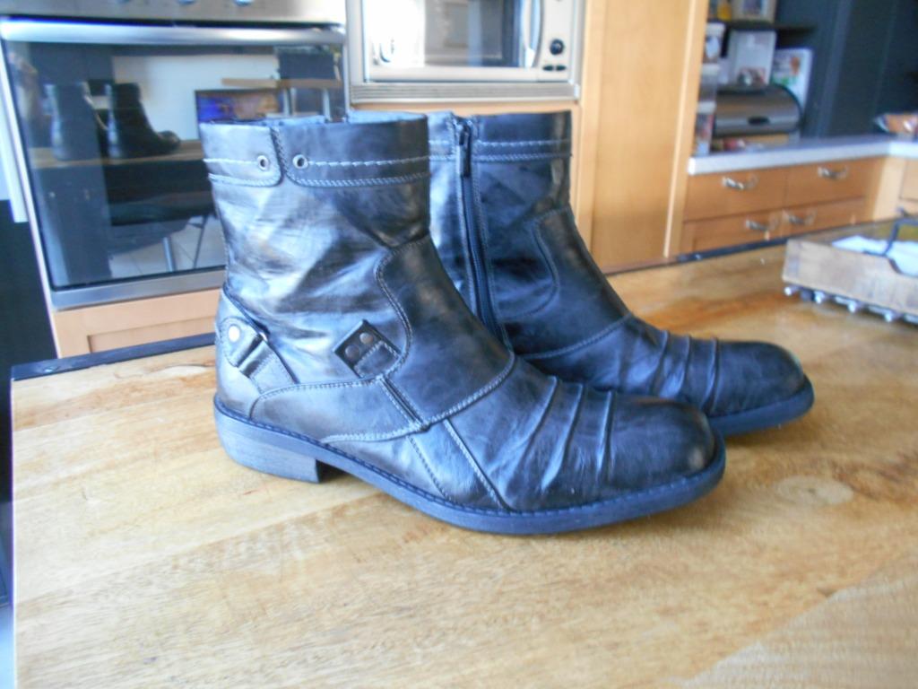 MUSTANG  44..bottines homme fourrées, Bottes, Enlèvement ou Envoi, Comme neuf, Noir
