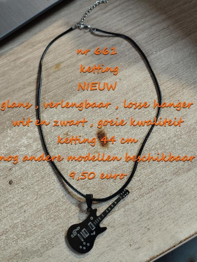 661. Bijou : collier, NEUF, @DERNIÈRE PIÈCE@, expédition en, Neuf, Autres matériaux, Avec pendentif, Noir