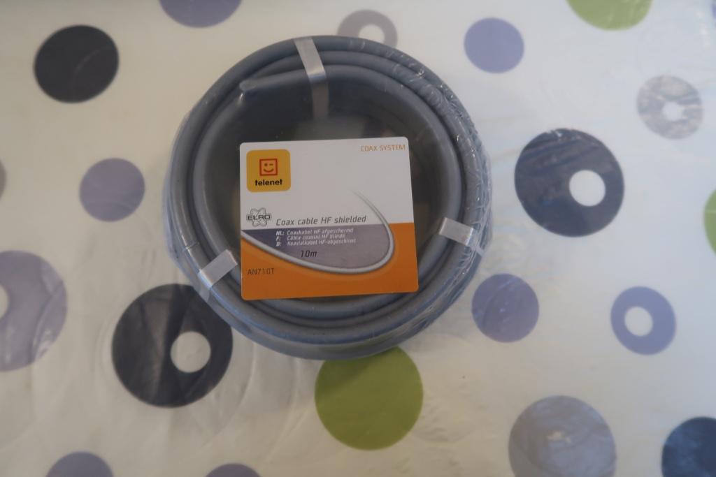 Telenet Coax kabel 10m, Doe-het-zelf en Bouw, Ophalen, Nieuw, Kabel of Snoer