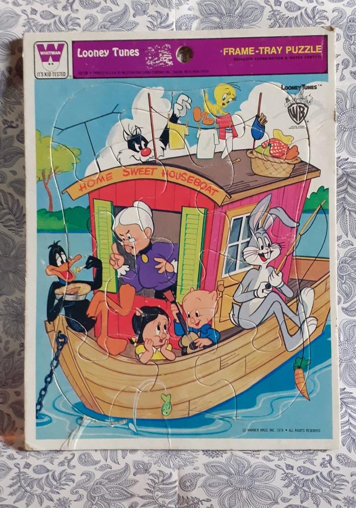 puzzle carton warner bros looney tunes vintage, Collections, Enlèvement ou Envoi, Looney Tunes, Utilisé, Livre ou Jeu