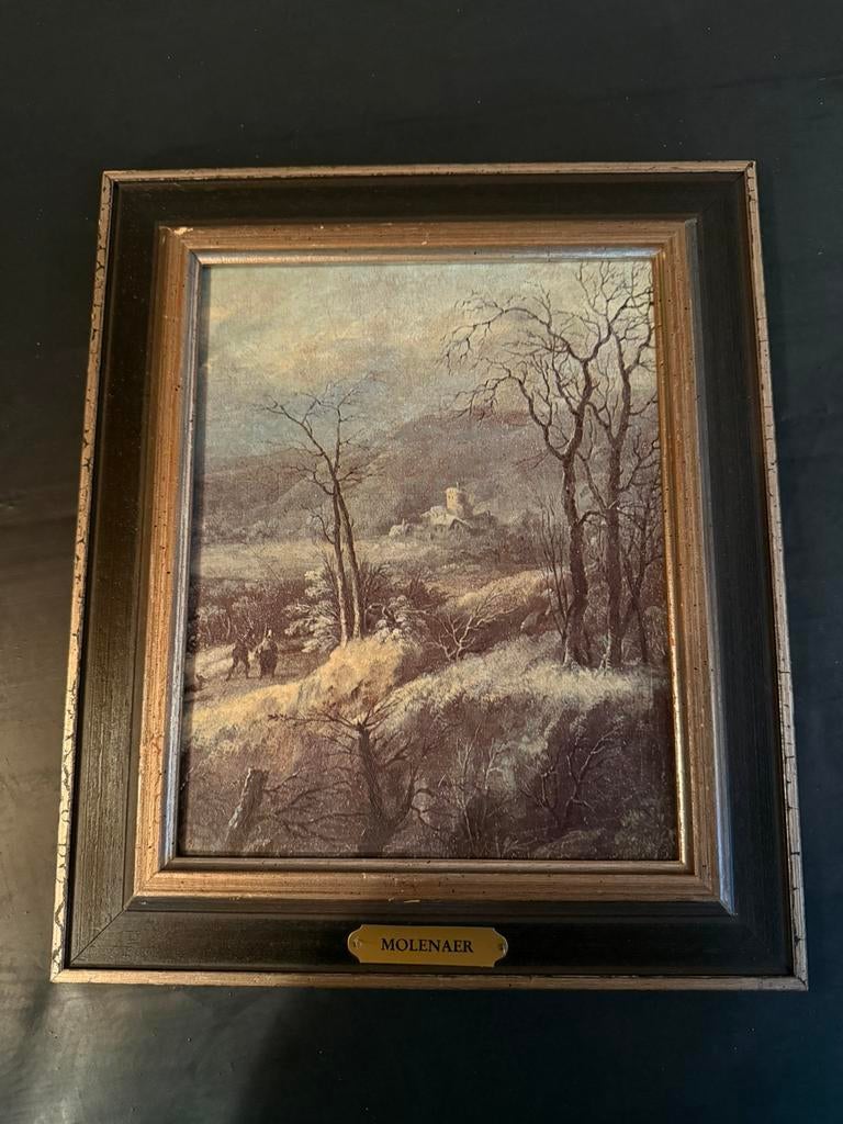 Schilderij Molenaer - Winterlandschap, Verzenden