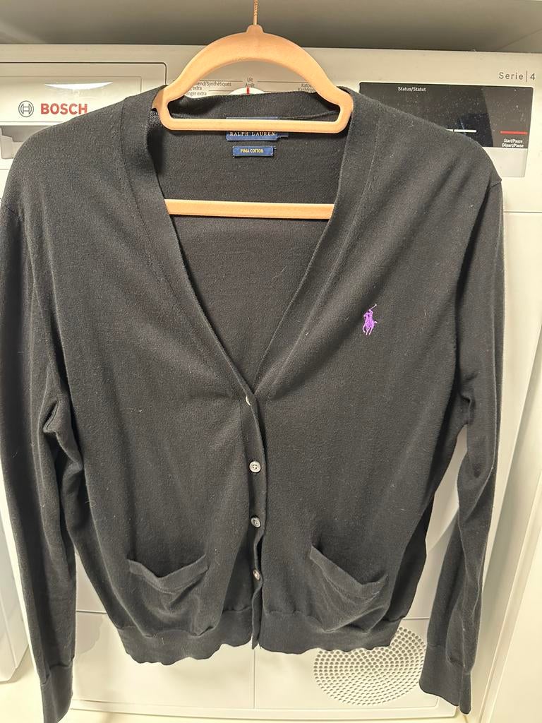 Zwarte gilet Ralph Lauren, Taille 42/44 (L), Polo Ralph Lauren, Enlèvement ou Envoi, Comme neuf